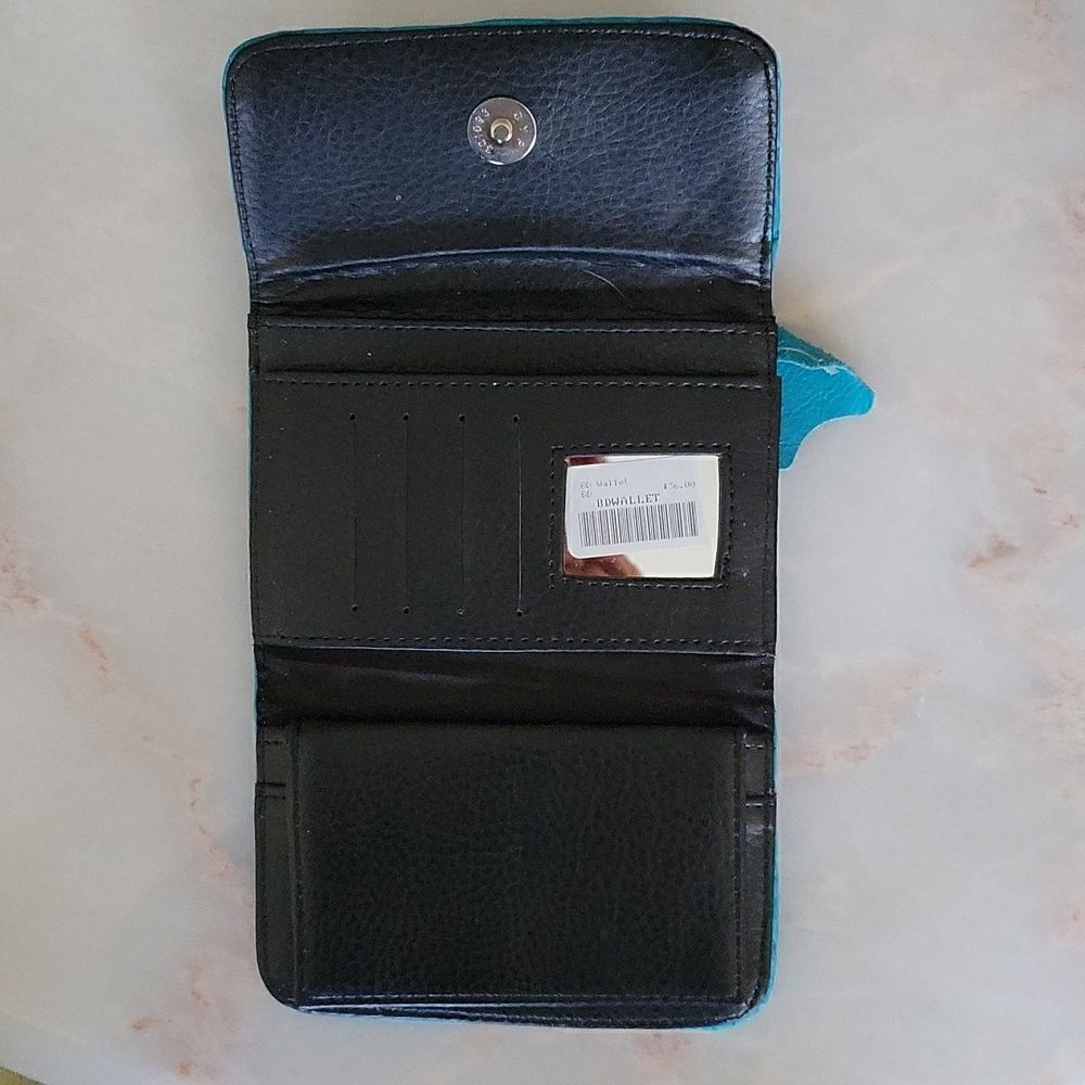 Tourquoise Leather Wallet - Picture 3 of 3